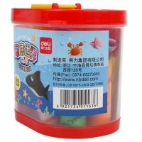 得力6472，12色彩泥（1/18/72）配带模具橡皮泥 彩色像皮泥