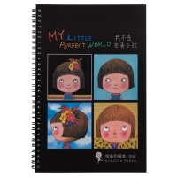 得力74826，几米炫彩刮画本套装（1/36/72）学生儿童玩具创意手工DIY制作刮画纸 
