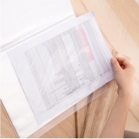 得力72516，A4 40页资料册试卷袋（1/12/48）透明插页学生资料袋办公文件收纳文件袋