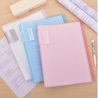 得力72555，A4 30页资料册彩色多页文件夹(1/12/72)试卷夹办公用品 