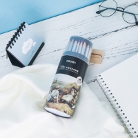 得力68102，48色水溶性彩铅学生用彩色铅笔彩铅（1/12/48）手绘笔美术用品安全无铅毒 