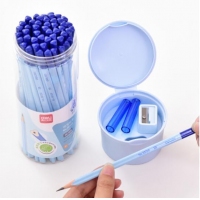 得力58165，2B正姿铅笔 50支/筒（1/8/64）写绘画铅笔不易断芯学生用品 50支/桶