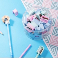 得力68650，笔刨卷笔刀 迷你转笔刀（1/48/1152）铅笔卷笔器削笔器小型转笔刀笔刨