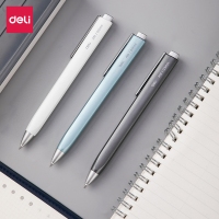 得力A19，0.5mm中性笔乐素办公商务签字笔(1/24/288)学生书写用子弹头碳素笔 