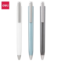 得力A19，0.5mm中性笔乐素办公商务签字笔(1/24/288)学生书写用子弹头碳素笔 