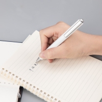得力A19，0.5mm中性笔乐素办公商务签字笔(1/24/288)学生书写用子弹头碳素笔 