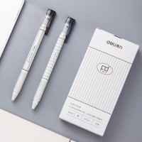 得力A453，0.5mm速干中性笔(12/144/1728)全针管中性笔卡通方格商务签字笔水笔