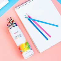 得力68124，36色彩色铅笔带卷笔刀（1/12/72）小学生美术专用绘图画画填色笔