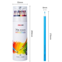 得力68124，36色彩色铅笔带卷笔刀（1/12/72）小学生美术专用绘图画画填色笔