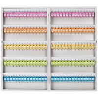 得力9327，150枚钥匙管理箱（1/3）钥匙管理柜磁性门锁可壁挂钥匙管理盒