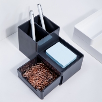 得力8907，桌面文具收纳盒笔筒（1/48）学生学习桌面时尚创意多功能收纳办公用品