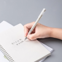 得力A260，0.5mm学生用书写全针管中性笔(12/144/1728)签字笔办公碳素签字笔