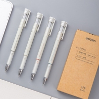 得力A260，0.5mm学生用书写全针管中性笔(12/144/1728)签字笔办公碳素签字笔