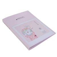 得力72552，A4 30页资料册学生试卷册（1/12/72）插页袋透明学生文具收纳袋办公文件档案袋