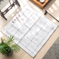 得力75308，书画毛毡加厚米字格书写毛毡布（1/50/200）书法国画垫画毡-500*500mm