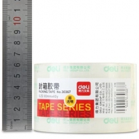 得力30367，单卷装封箱胶带60*40Y（1/90） 超透明宽胶带打包封箱带胶纸-6cm*40y