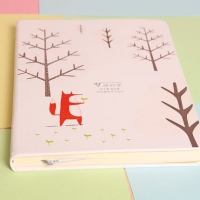 得力22219，32K80张时尚皮面本（1/20/80）梦旅时光时尚皮面本32K 80页 软面抄 笔记本记事本