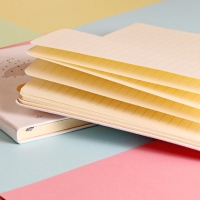 得力22219，32K80张时尚皮面本（1/20/80）梦旅时光时尚皮面本32K 80页 软面抄 笔记本记事本