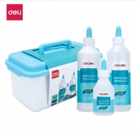 得力67872，透明彩泥DIY套装（1/18）儿童DIY手工泥彩泥套装 透明果冻泥 史莱姆液体泥 26件套 