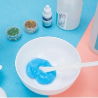 得力67872，透明彩泥DIY套装（1/18）儿童DIY手工泥彩泥套装 透明果冻泥 史莱姆液体泥 26件套 