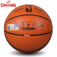 斯伯丁74-570Y，7号篮球(1/12)室内外水泥地耐磨篮球NBA比赛用球PU版