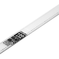 得力8200，100cm有机透明直尺（ 1／30／60） 1米绘图尺测量尺工程尺加长加厚 