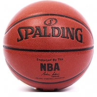 斯伯丁74-605Y，7号篮球铂金NBA篮球（1/12）室内外比赛耐磨PU蓝球