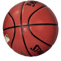 斯伯丁74-096Y，7号篮球(1/12)室内外水泥地耐磨篮球NBA比赛用球防尘防漏气球嘴室内外兼用PU蓝球