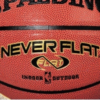 斯伯丁74-096Y，7号篮球(1/12)室内外水泥地耐磨篮球NBA比赛用球防尘防漏气球嘴室内外兼用PU蓝球