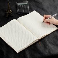 得力3306，A4，160张商务皮面本（1/12/24）160张320页特厚皮面本 得力皮本