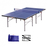 红双喜T3726，乒乓球台可折叠球台室内健身训练型乒乓球桌内附网架