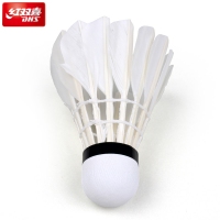 红双喜401A，羽毛球（1/100）室内室外健身训练比赛鹅毛羽毛球-6只装/筒