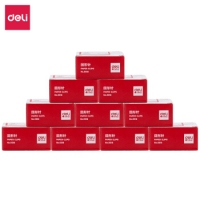 得力0018，防锈回形针（1/10/500）100枚纸盒装回形针/曲别针