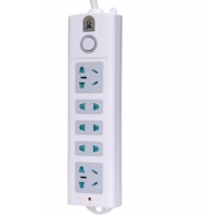 子弹头TS105，6米超长线安全排插（1/40），2+3安全插座6米线长，2位五孔+3位两孔排插，总控开关插座/插排/插线板/接线板/排插/拖线板