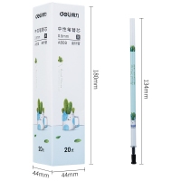 得力A808，0.5mm动物主题按动中性笔替芯(20/240/2880)