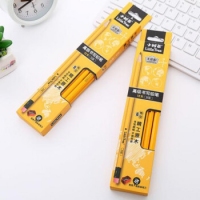 (特惠品）小树苗QG111202，12支盒装铅笔/三角杆（1/24/240），黄杆环保铅笔