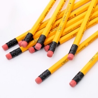 (特惠品）小树苗QG111202，12支盒装铅笔/三角杆（1/24/240），黄杆环保铅笔