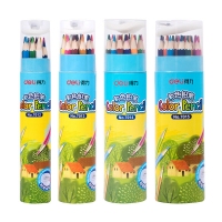 得力7013，筒装彩色铅笔-18C