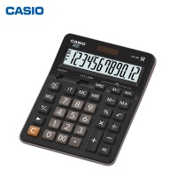 卡西欧（CASIO）GX-12B商务计算器 办公财务专用大号计算器 黑色