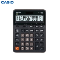 卡西欧（CASIO）GX-12B商务计算器 办公财务专用大号计算器 黑色