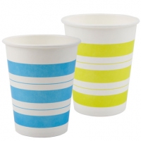得力9560，250ml 9盎司加厚型纸杯（1/40）耐高温防渗漏安全无毒纸杯-...