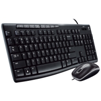 罗技Logitech  MK200有线键鼠套装 罗技键鼠套装 USB电脑多媒体键...