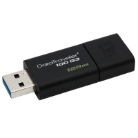 金士顿DT100G3,128G伸缩滑盖U盘 USB3.0优盘