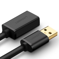 绿联10373，2米USB延长线-3.0（1/48）UGREEN绿联 USB3.0延长线公对母 高速传输数据连接线 电脑U盘鼠标键盘打印机充电器加长线 2米 黑 10373