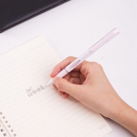 得力A447，0.35mm淡雅系列学生中性笔(12/144/1728)全针管中性笔卡通可爱学生文艺小清新签字笔水笔