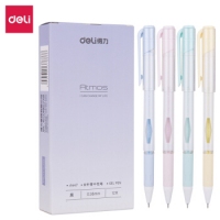 得力A447，0.35mm淡雅系列学生中性笔(12/144/1728)全针管中性笔卡通可爱学生文艺小清新签字笔水笔