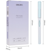 得力A447，0.35mm淡雅系列学生中性笔(12/144/1728)全针管中性笔卡通可爱学生文艺小清新签字笔水笔