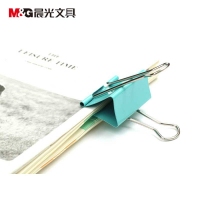 晨光ABS91612，50mm彩色长尾夹金属票夹燕尾夹 12只/筒装