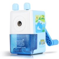 得力0642，削笔机-红色、蓝色随机混装-爆款出击