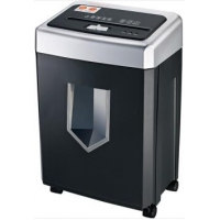 盆景519碎纸机 中小单位办公静音电动粉碎机 德国五级高保密颗粒状 碎纸1小时一次碎5张2*10mm 